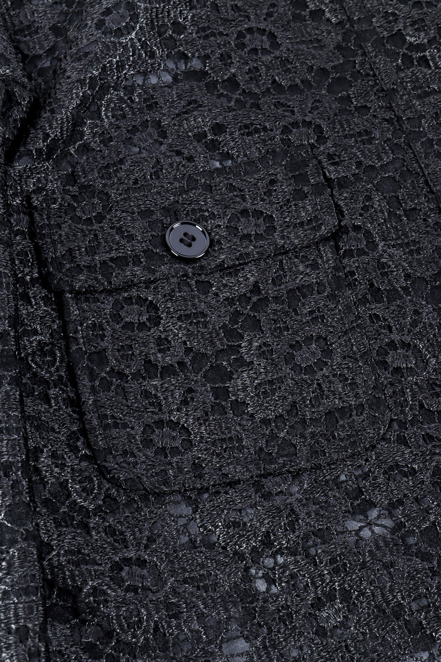 Dolce & Gabbana lace pattern coat pocket detail @recessla