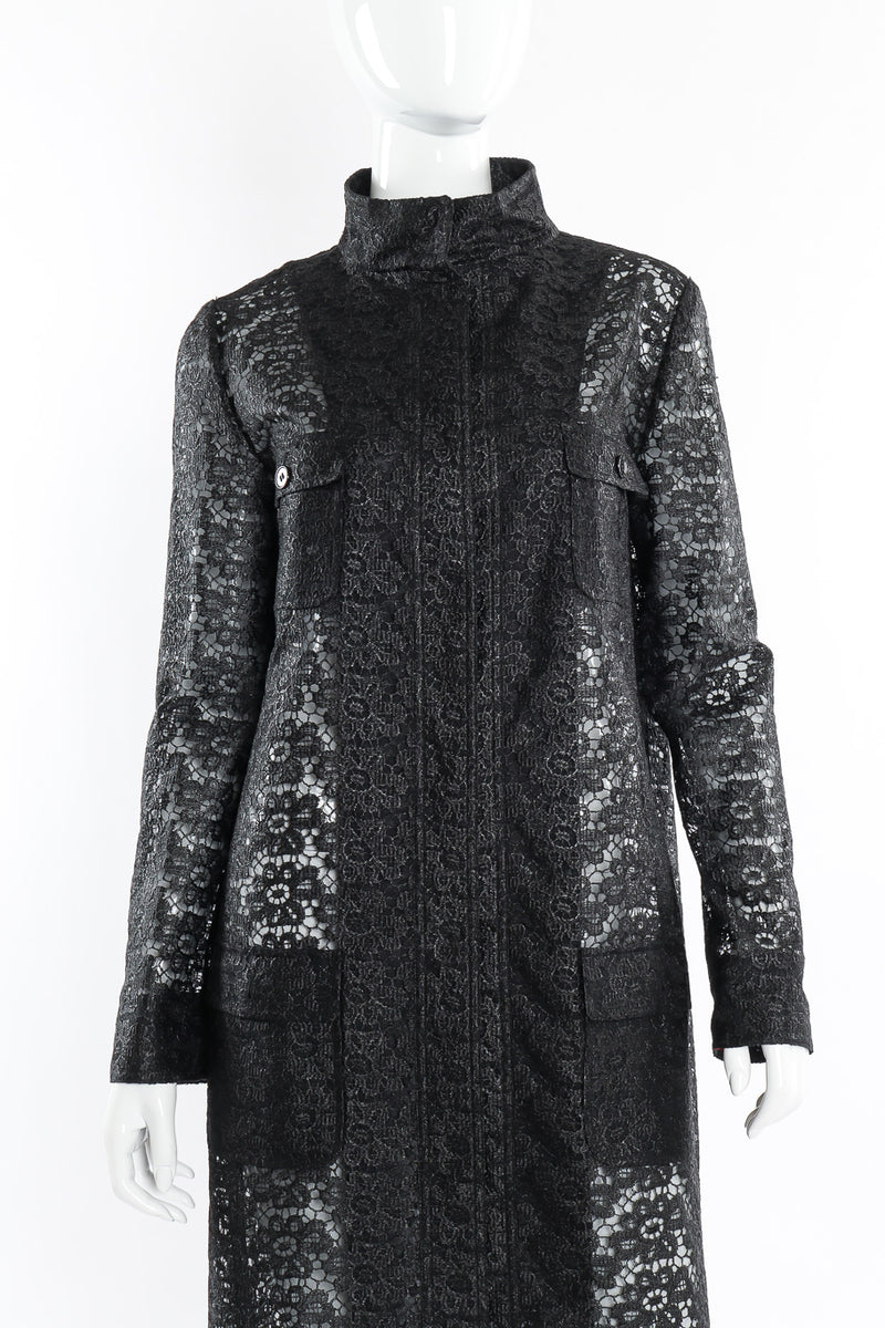 Dolce & Gabbana lace pattern coat on mannequin @recessla