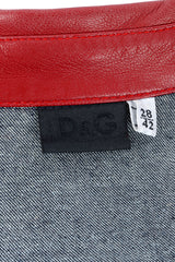 Dolce & Gabbana leather trim designer tag @recessla