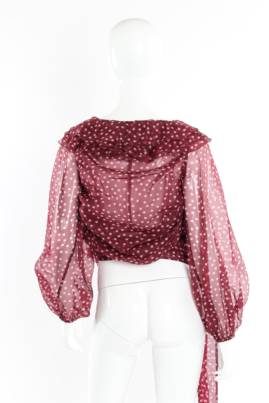 Dolce & Gabbana organza wrap blouse on mannequin @recessla