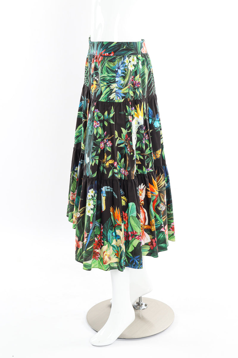 Dolce & Gabbana tiered jungle skirt on mannequin @recessla