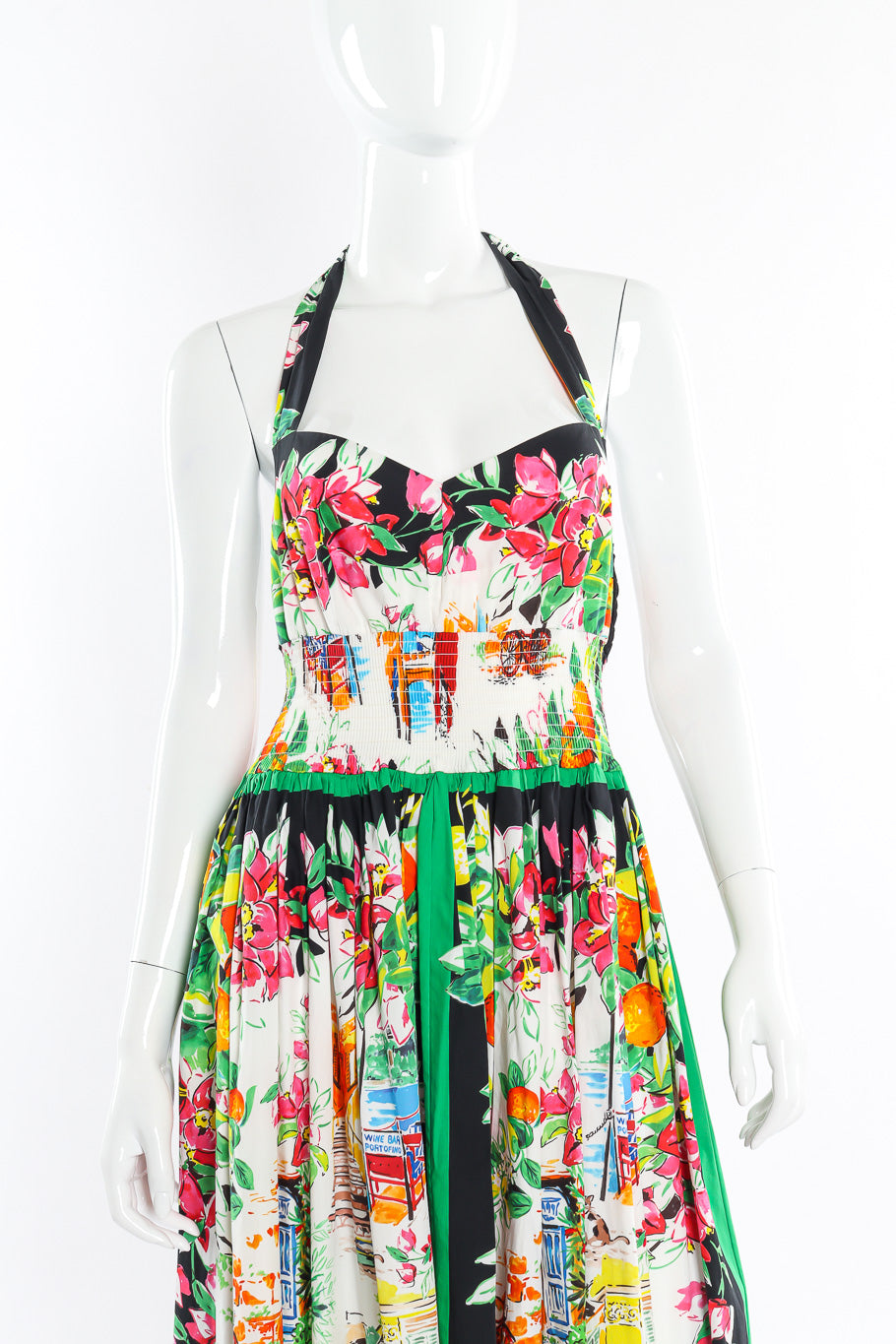 Dolce & Gabbana halter pleated dress on mannequin @recessla