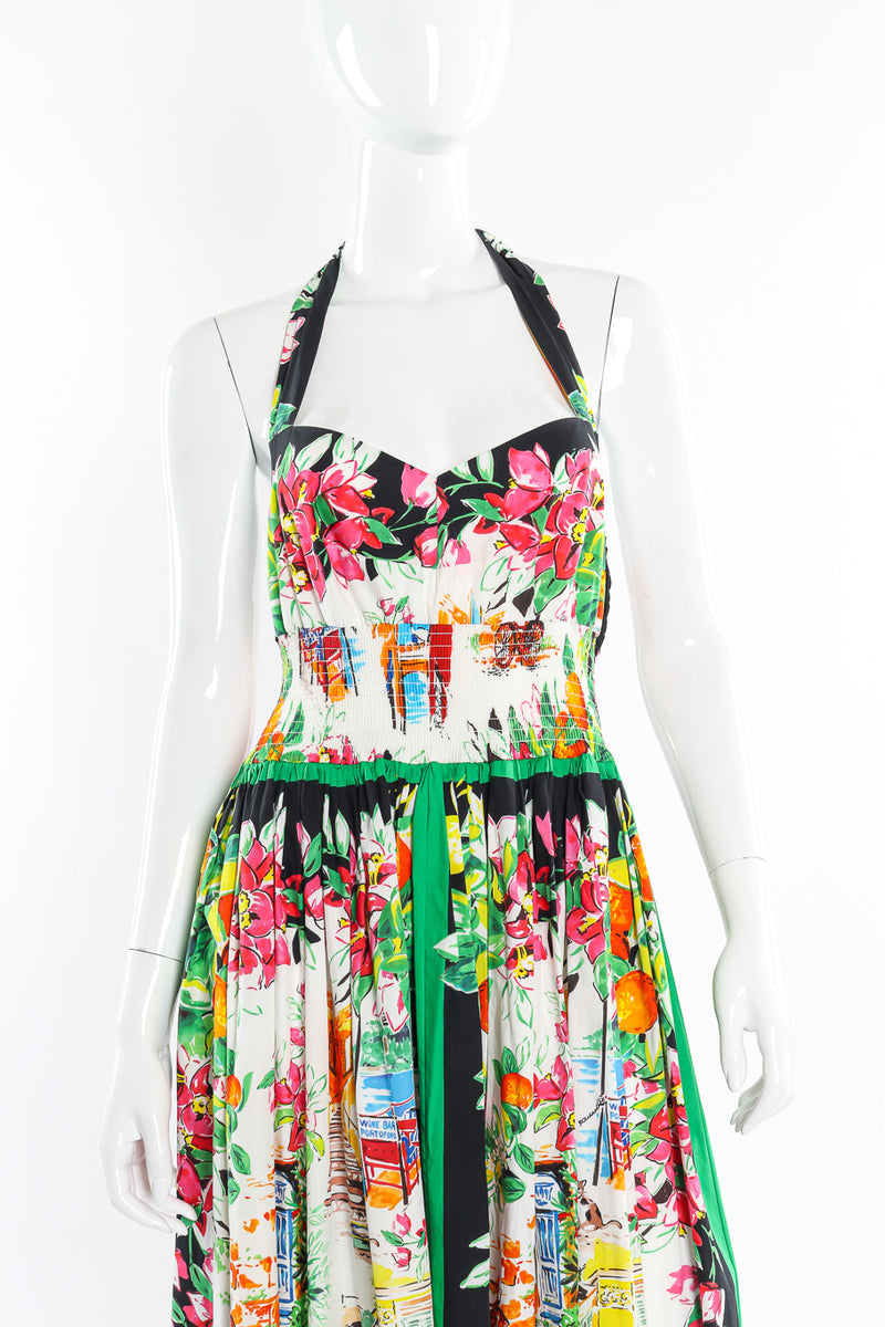 Dolce & Gabbana halter pleated dress on mannequin @recessla