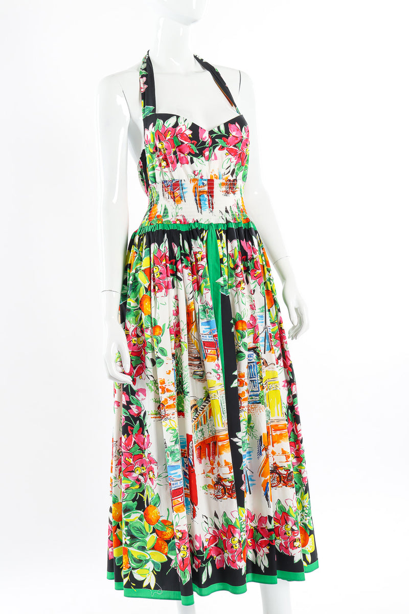 Dolce & Gabbana halter pleated dress on mannequin @recessla