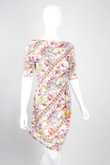 Paola Davitti Vintage Pucci Florentine Festive Floral Silk Jersey Dress