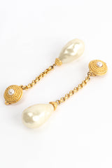 Vintage Deanna Hamro Baroque Pearl Drop Earrings flat @ Recess Los Angeles