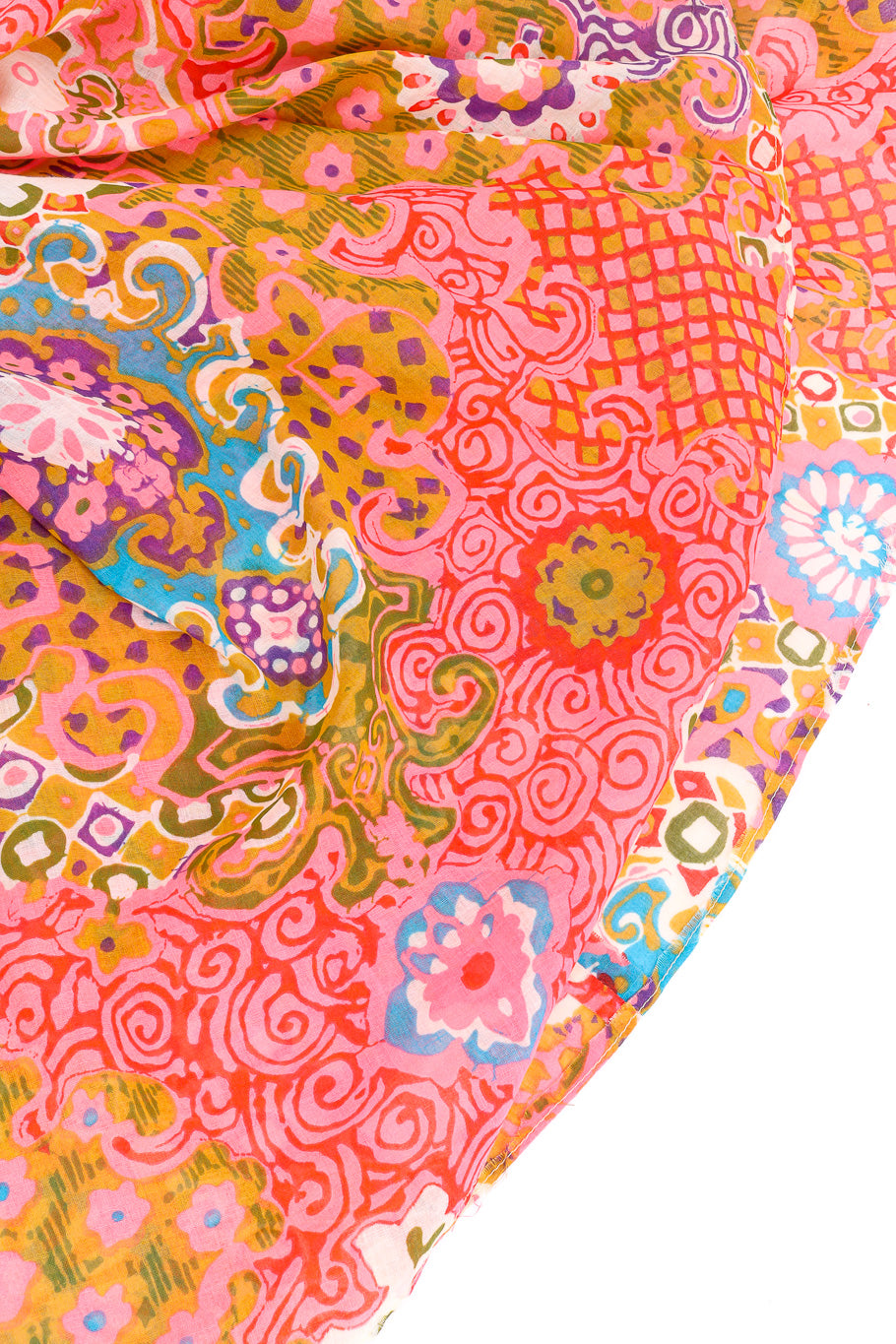 Denise L psychedelic maxi dress fabric pattern details @recessla