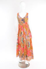 Denise L psychedelic maxi dress on mannequin @recessla