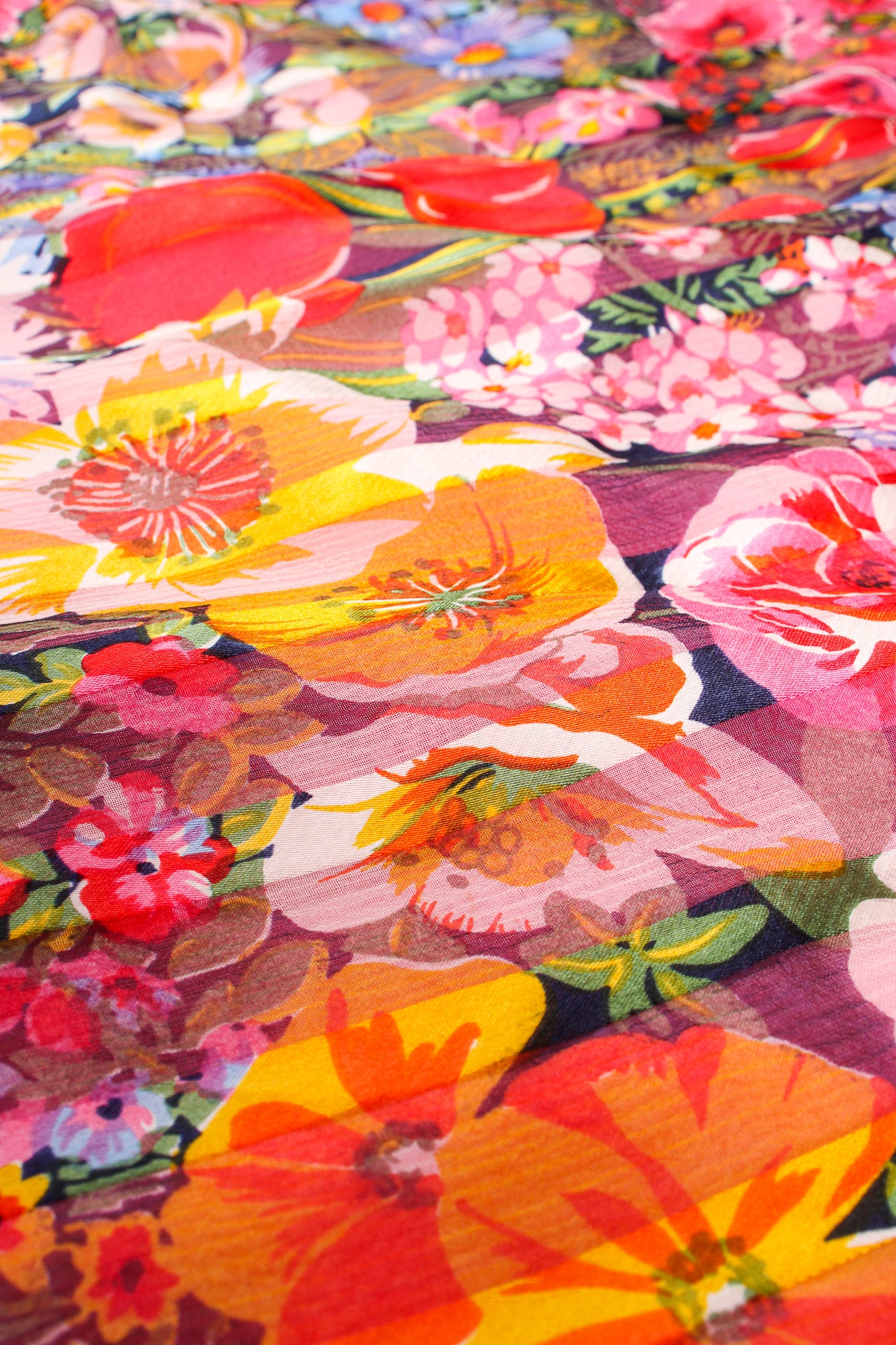 Vintage Diane Dickinson Gentillesse Floral Peasant Dress fabric at Recess Los Angeles