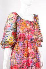 Vintage Diane Dickinson Gentillesse Floral Peasant Dress on Mannequin crop at Recess Los Angeles