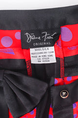 Vintage Diane Freis Mixed Print Longline Top label at Recess Los Angeles