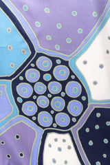 Vintage Christian Dior Graduated Dot Nautilus Swirl Silk Scarf detail at Recess Los Angeles