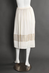 Vintage Christian Dior Ribbon Trim Top & Skirt Set mannequin skirt back @ Recess Los Angeles