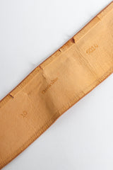 Bold double filigree emblem cloth belt by Christian Dior leather lining wear and label @recessla