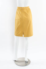 Vintage Christian Dior Golden Blazer & Skirt Suit Set mannequin skirt back @ Recess Los Angeles