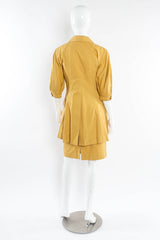 Vintage Christian Dior Golden Blazer & Skirt Suit Set mannequin back @ Recess Los Angeles