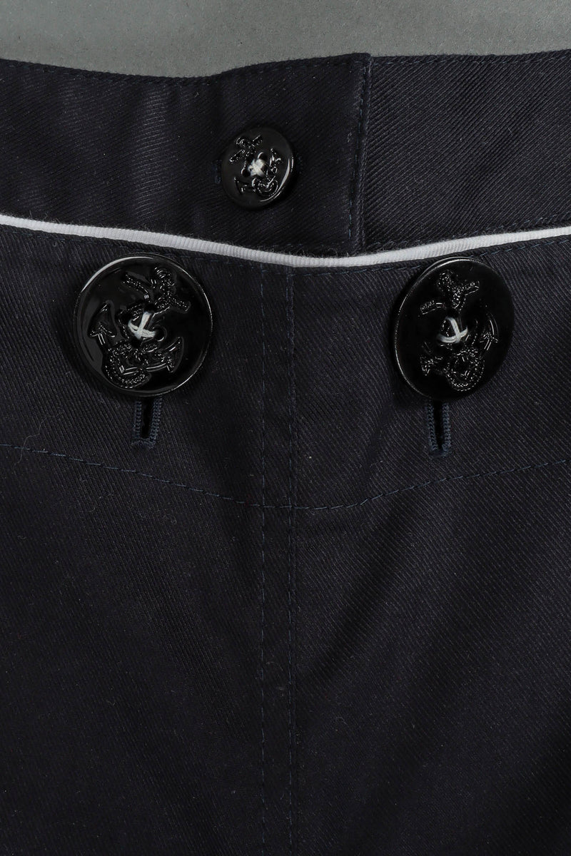 Vintage Dolce & Gabbana Anchor Sailor Culotte Pant center buttons @ Recess Los Angeles