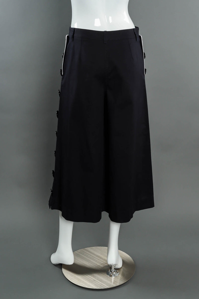 Vintage Dolce & Gabbana Anchor Sailor Culotte Pant mannequin pant back @ Recess Los Angeles