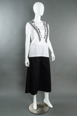 Vintage Dolce & Gabbana Navy Sailor Top mannequin set tee untucked @ Recess Los Angeles