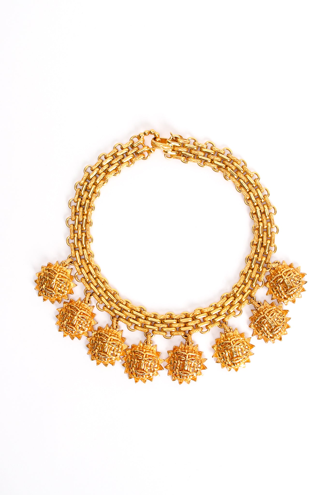 Vintage Dominique Aurientis Sun Charm Choker Necklace at Recess Los Angeles