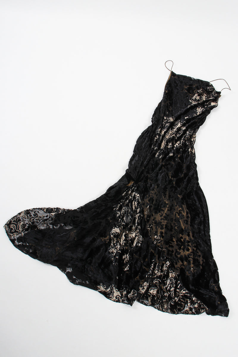 Vintage Layered Velvet Burnout Slip Dress flat at Recess Los Angeles