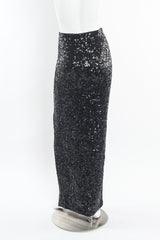 Vintage DKNY Donna Karan Silk Sequin Bodycon Skirt mannequin back @ Recess LA