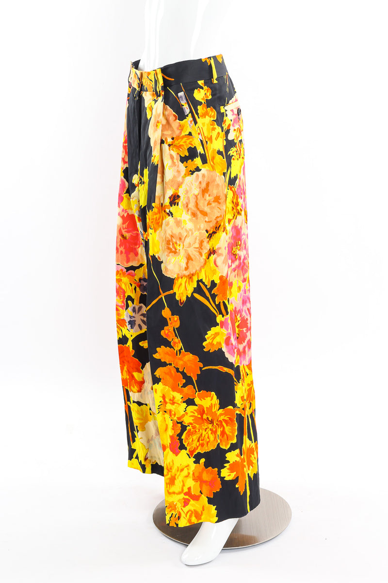 Dries Van Noten floral wide leg pant on mannequin @recessla