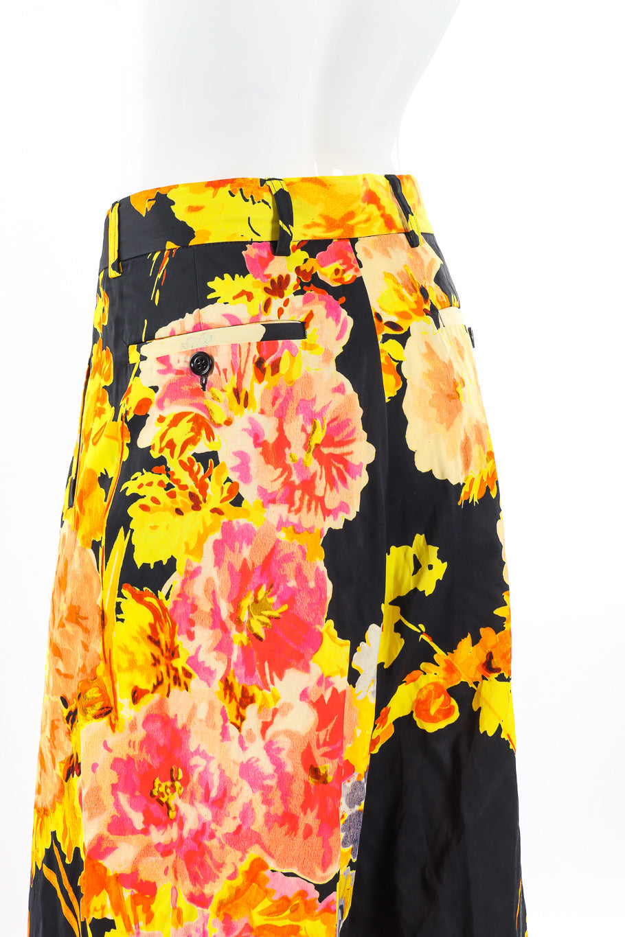 Dries Van Noten floral wide leg pant on mannequin @recessla