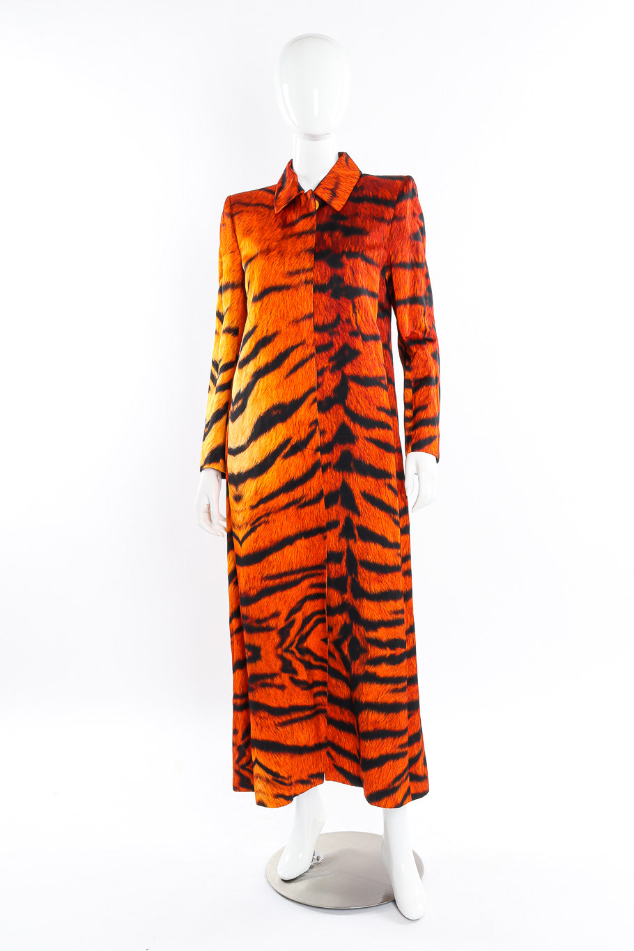 Dries Van Noten tiger duster coat on mannequin @recessla