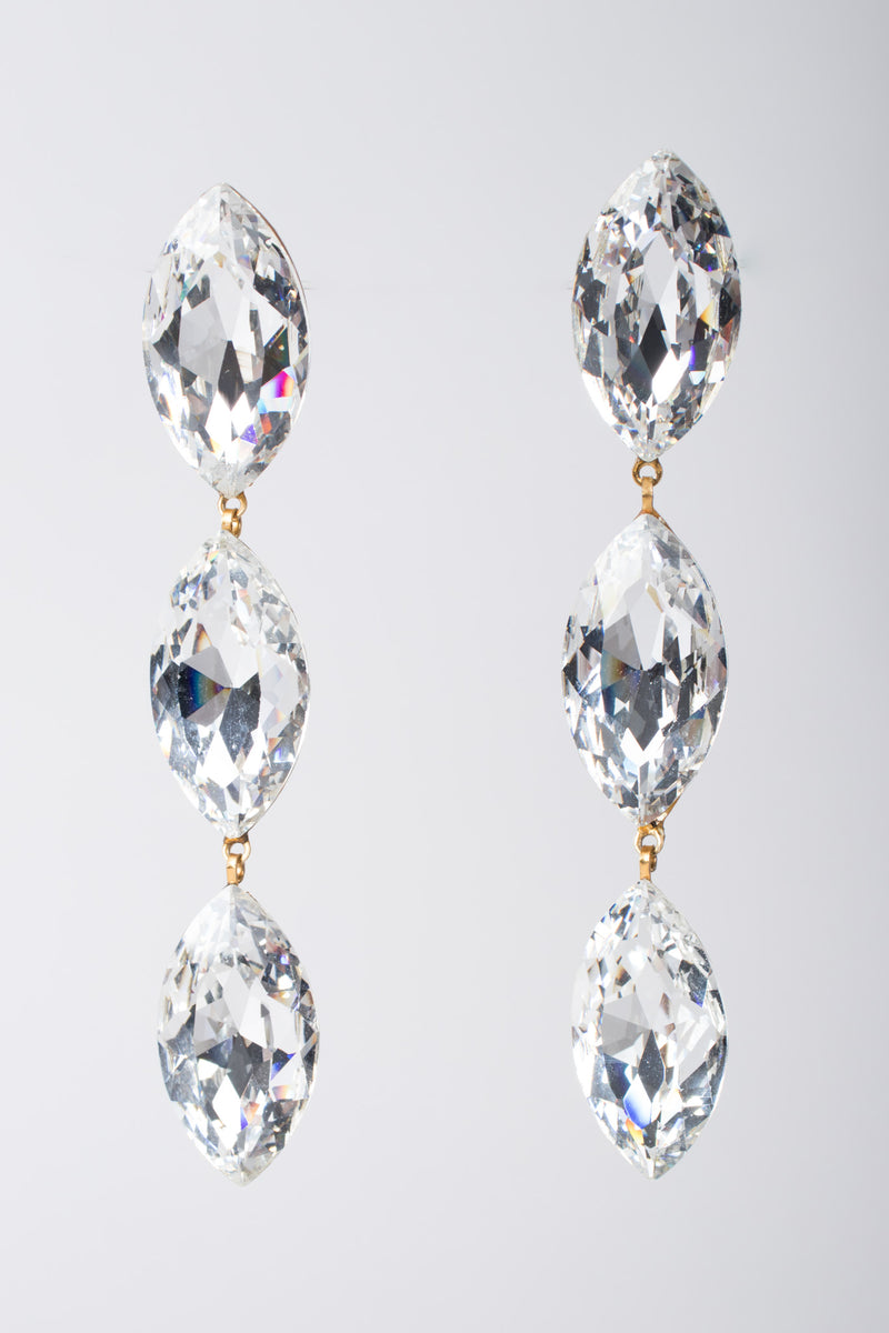 Designed By SD Crystal Marquise Drop Earrings