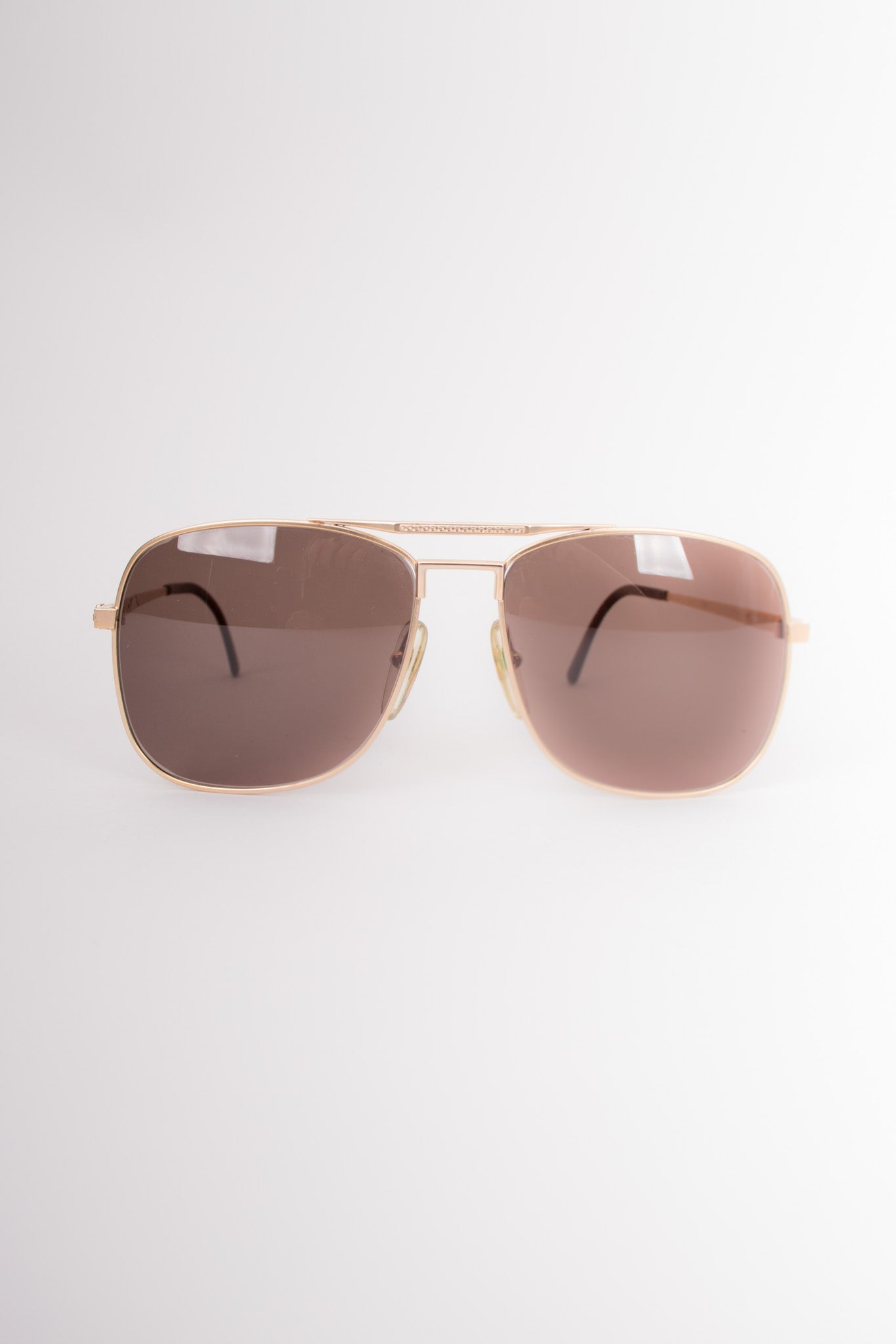 Dunhill Squared Matte Coppertone Pilot Sunglasses