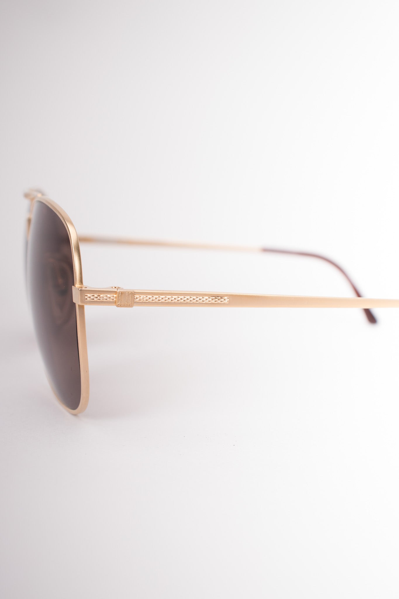 Dunhill Squared Matte Coppertone Pilot Sunglasses