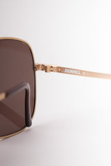 Dunhill Squared Matte Coppertone Pilot Sunglasses