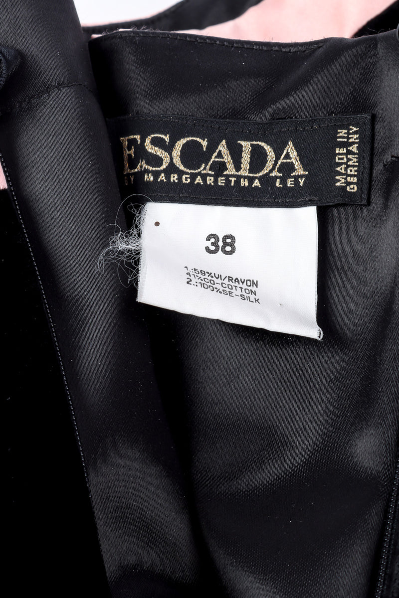 Bubble dress by Margaretha Ley for Escada label @recessla