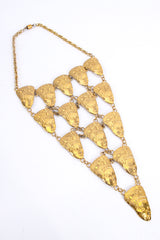 Vintage Egyptian Goddess Pyramid Bib Necklace creative diagonal flat @ Recess LA