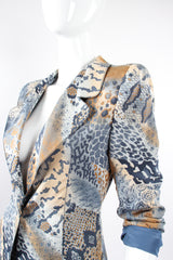 Vintage Emanuel Ungaro Mixed Animal Print Jacket & Pant Set on Mannequin shoulder at Recess LA