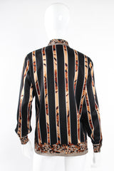 Vintage Escada Baroque Animal Stripe Shirt on mannequin back at Recess Los Angeles