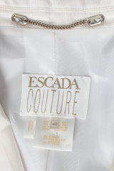 Vintage Escada Double Breasted Jacquard Blazer label at Recess Los Angeles