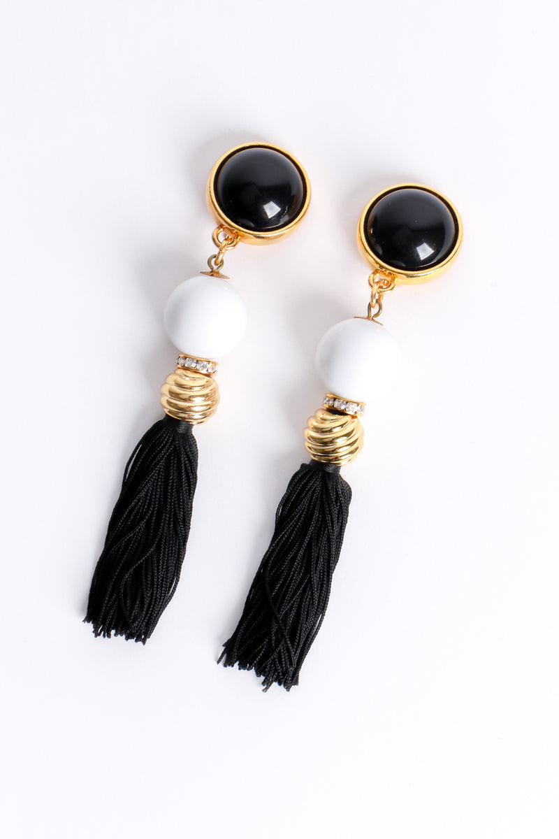 Vintage Escada Tassel Ball Drop Earrings at Recess Los Angeles