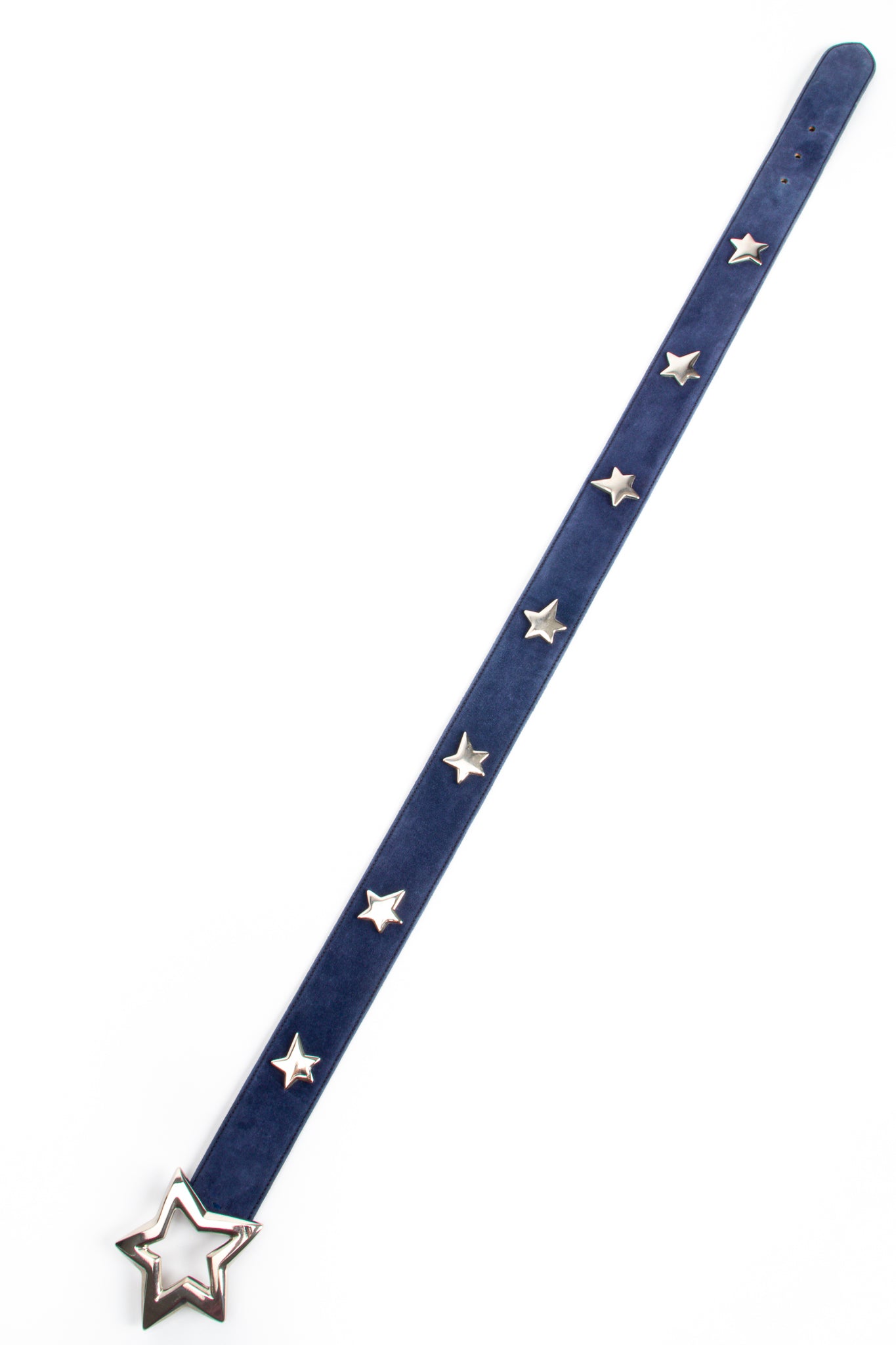 Vintage Escada Starry Suede Belt flat at Recess Los Angeles