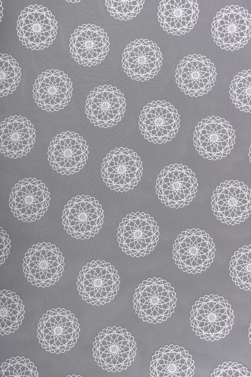 Vintage Escada Sheer Mesh Spirograph Shirt fabric detail at Recess Los Angeles