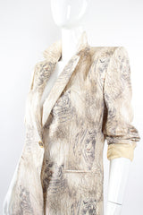 Vintage Escada Silk Snow Tiger Jacket on Mannequin crop at Recess Los Angeles