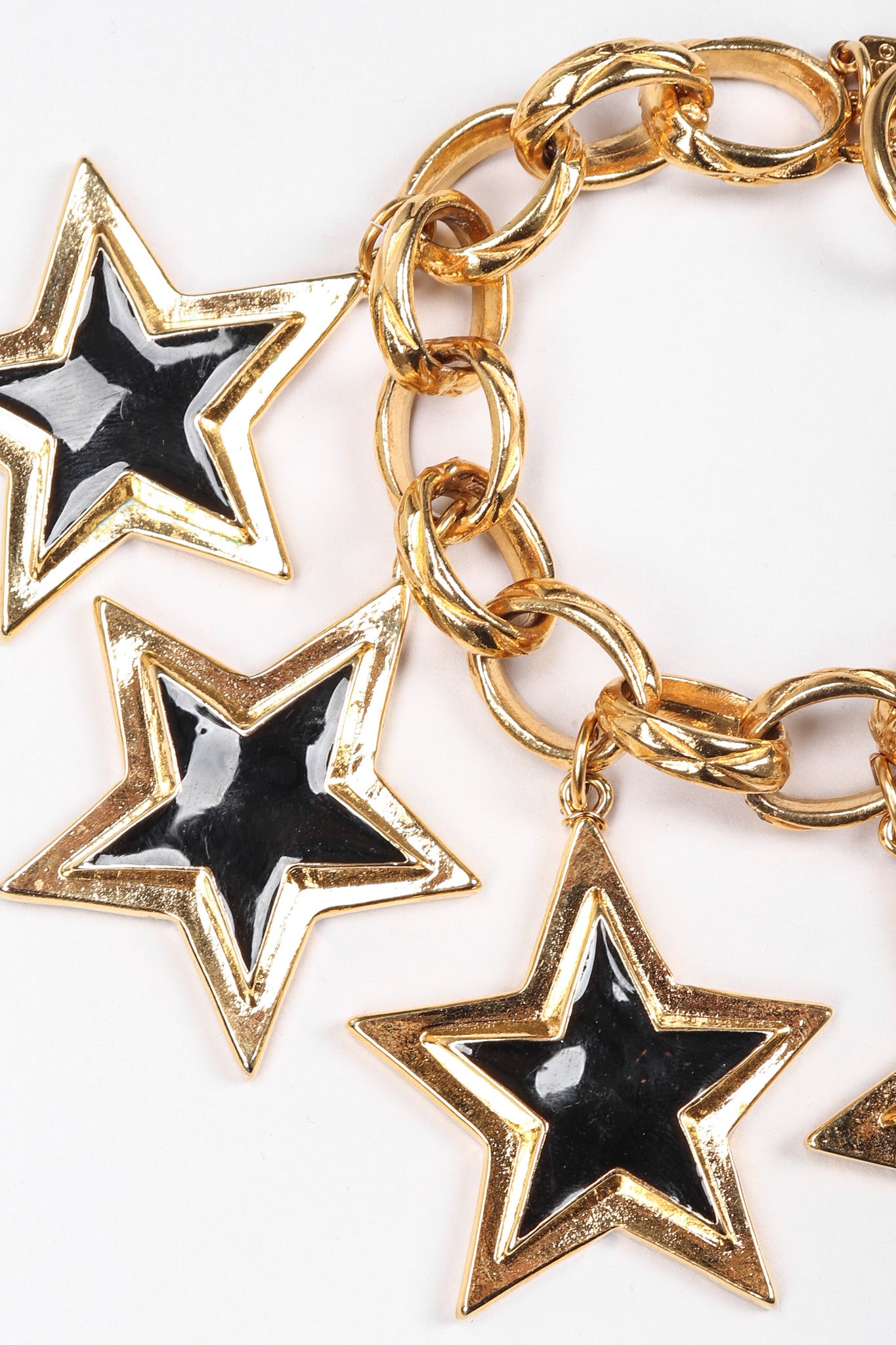 Recess Los Angeles Vintage Escada Stars Charm Bracelet