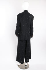 Vintage Escada Mini Dot Jacket & Pant Suit on mannequin back at Recess Los Angeles