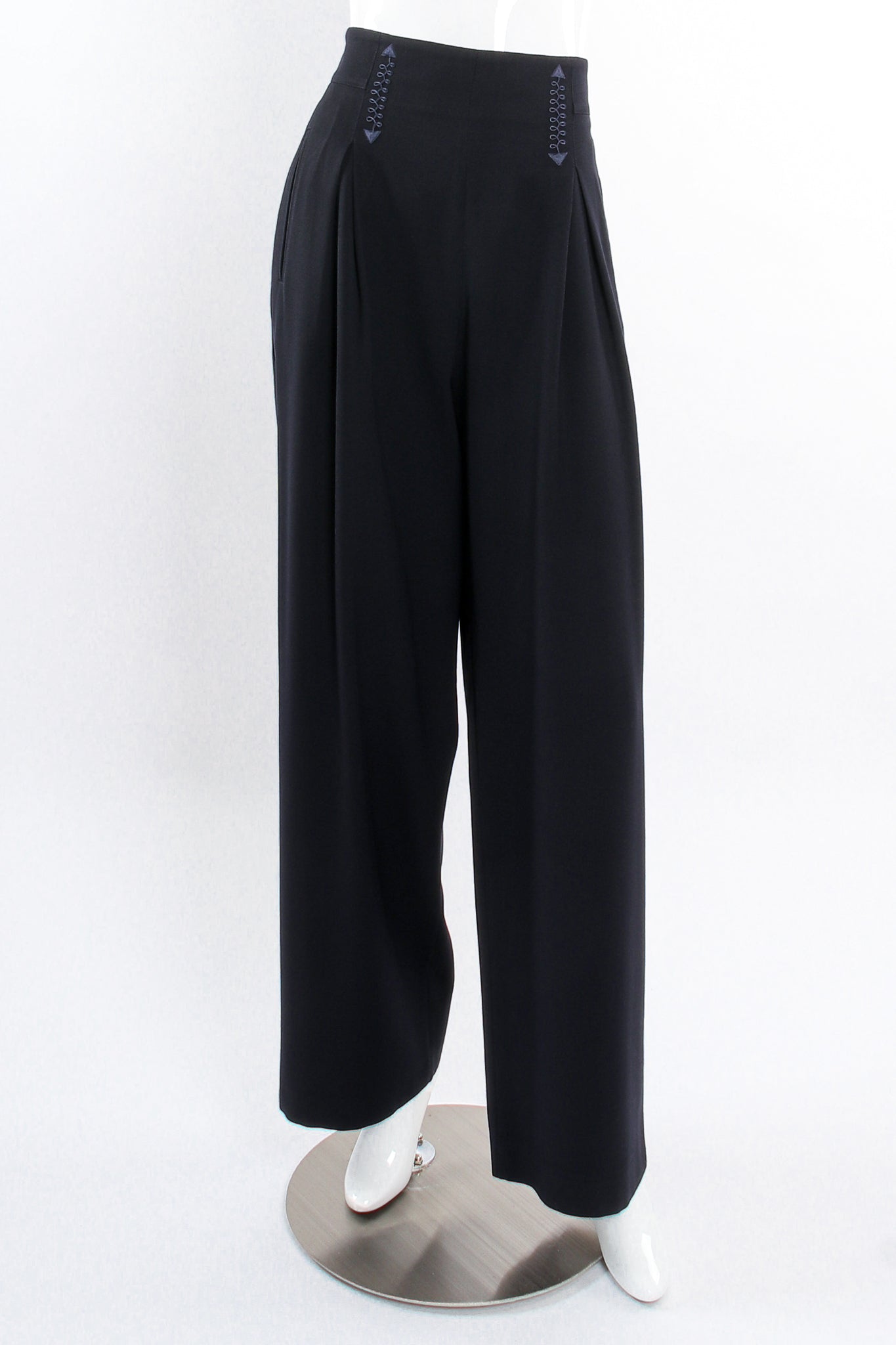 Vintage Escada High Waist Matador Pant on Mannequin front at Recess Los Angeles