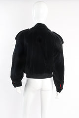 Vintage Escada Velvet Star Moto Jacket on mannequin back at Recess Los Angeles