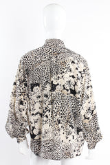 Vintage Escada Aloha Cheetah Print Shirt on mannequin back at Recess Los Angeles