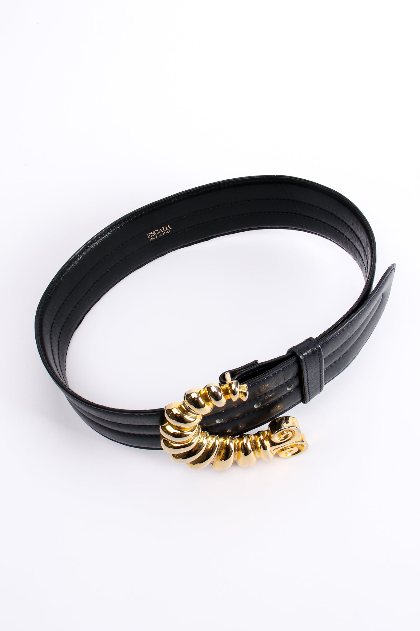 Vintage Escada Golden Caterpillar Belt at Recess Los Angeles