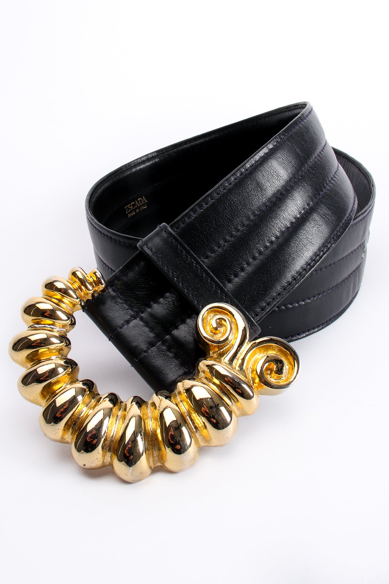 Vintage Escada Golden Caterpillar Belt at Recess Los Angeles