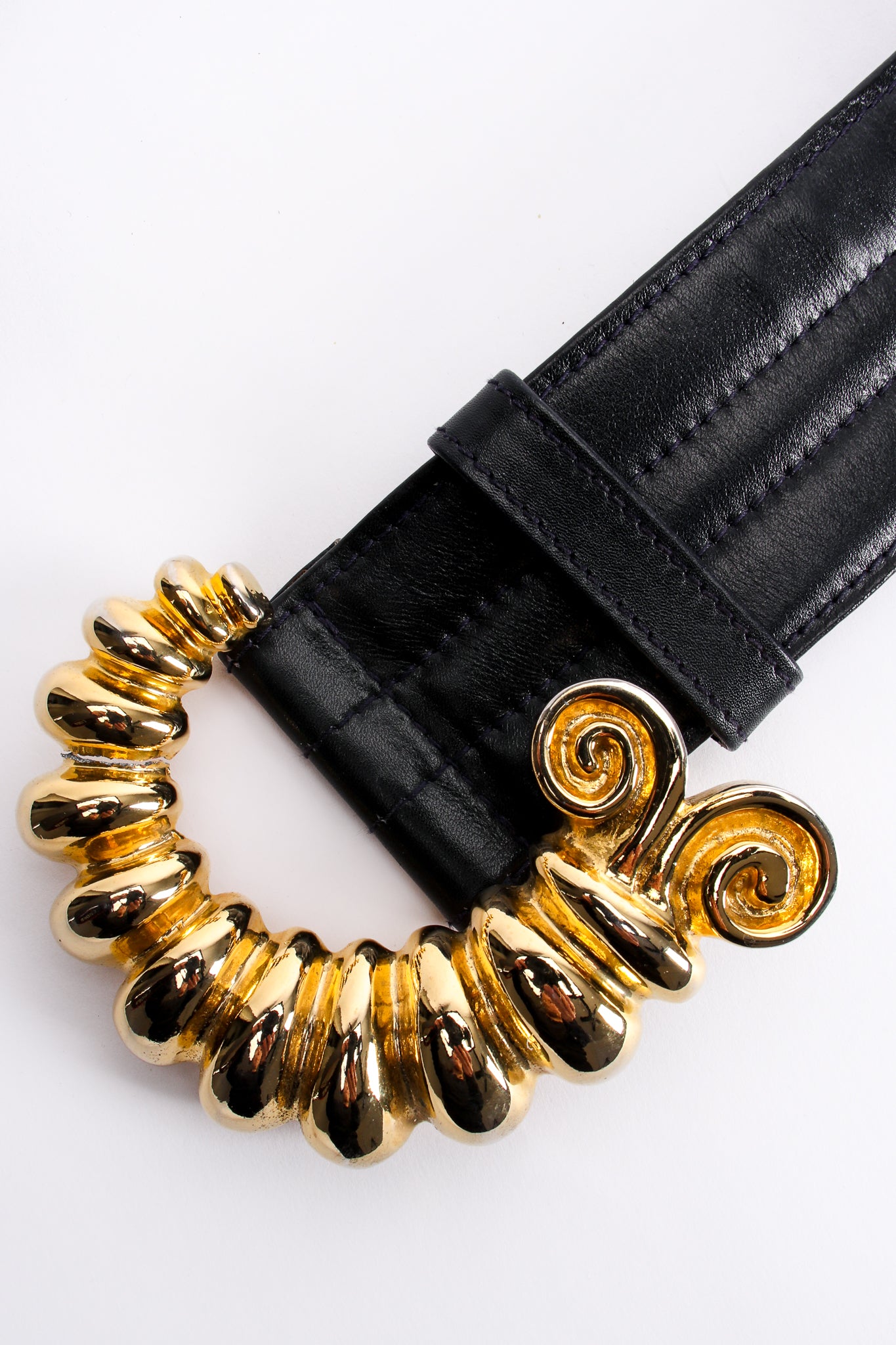 Vintage Escada Golden Caterpillar Belt at Recess Los Angeles